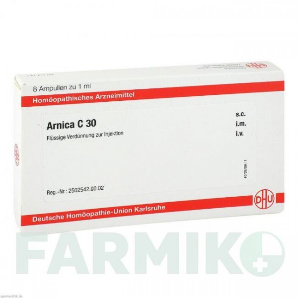 АРНИКА (ARNICA) C 30 ампулы 8x1 мл - Гомеопатия DHU