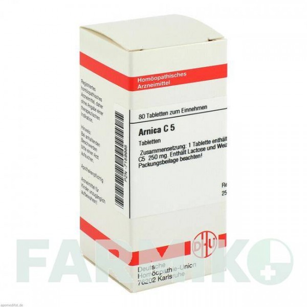 АРНИКА (ARNICA) C 5 таблетки 80 шт - Гомеопатия DHU