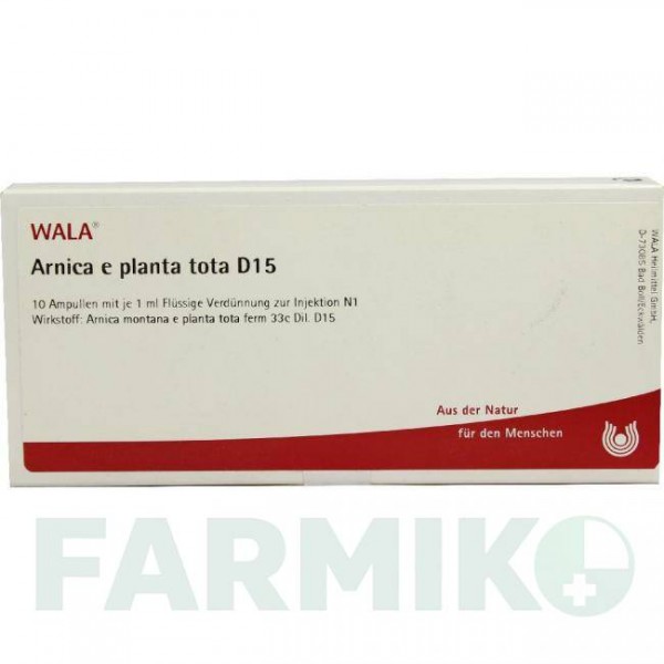 АРНИКА (ARNICA) D 15 ампулы 10x1 мл - Гомеопатия WALA HEILMITTEL