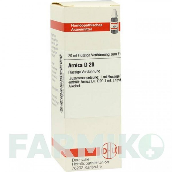 АРНИКА (ARNICA) D 20 раствор 20 мл - Гомеопатия DHU