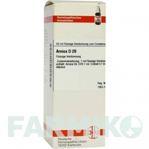 АРНИКА (ARNICA) D 20 раствор 50 мл - Гомеопатия DHU