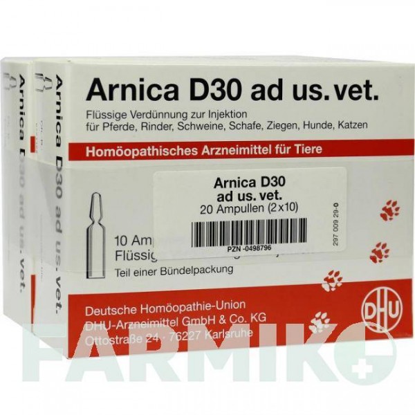 АРНИКА (ARNICA) D 30 ампулы 2x10x5 мл - Гомеопатия DHU