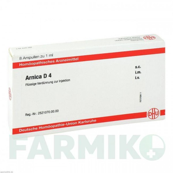АРНИКА (ARNICA) D 4 ампулы 8x1 мл - Гомеопатия DHU
