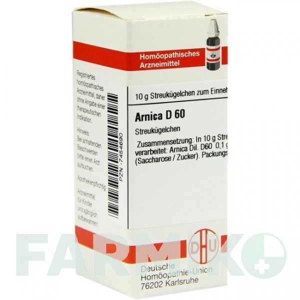 АРНИКА (ARNICA) D 60 глобули 10 г - Гомеопатия DHU