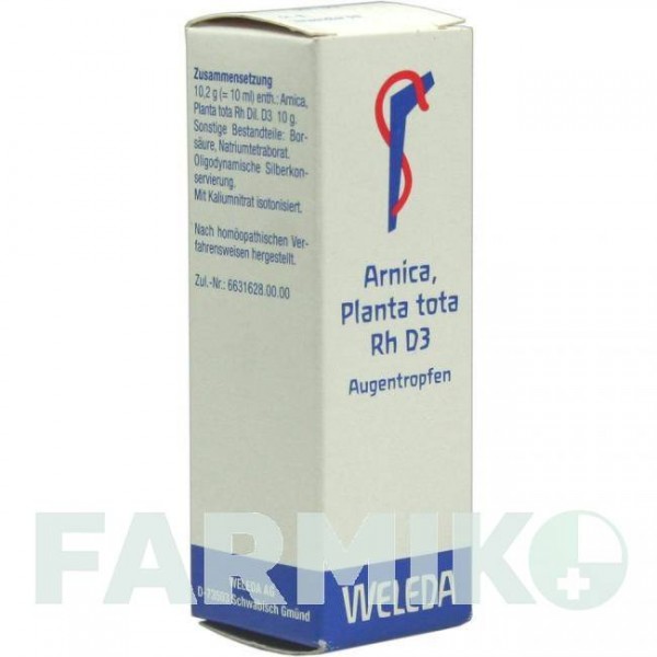 АРНИКА ПЛАНТА (ARNICA PLANTA) D 3 глазные капли 10 мл - Гомеопатия WELEDA