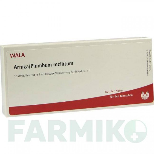 АРНИКА ПЛЮМБУМ (ARNICA PLUMBUM) ампулы 10x1 мл - Гомеопатия WALA HEILMITTEL