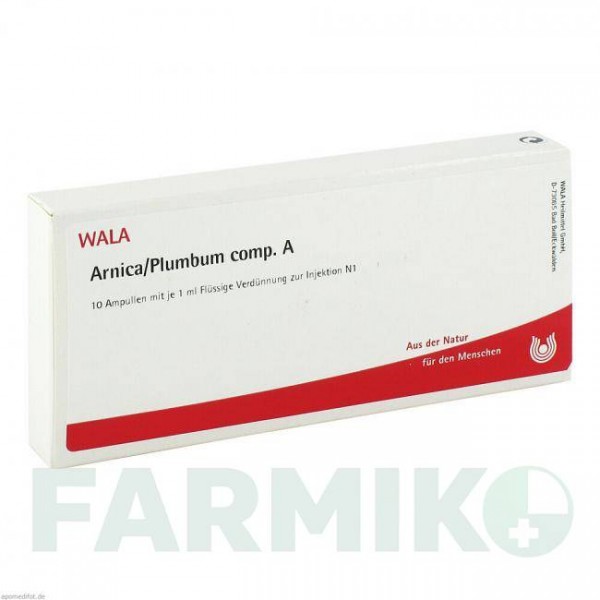 АРНИКА ПЛЮМБУМ (ARNICA PLUMBUM) ампулы 10x1 мл - Гомеопатия WALA HEILMITTEL