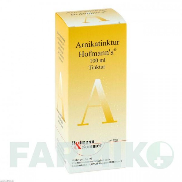 АРНИКА (ARNIKA) настойка 100 мл - Арники цветы HOFMANN & SOMMER