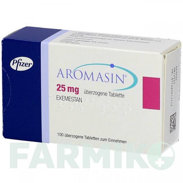 АРОМАЗИН (AROMASIN) таблетки 100 шт - Эксеместан PFIZER