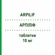 АРПИЛИФ (ARPILIF) 10 мг таблетки 14 шт - Арипипразол ELPEN PHARMACEUTICAL