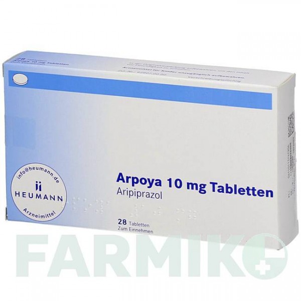 АРПОЯ (ARPOYA) 10 мг таблетки 28 шт - Арипипразол HEUMANN PHARMA