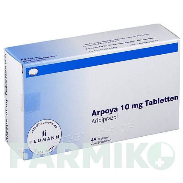 АРПОЯ (ARPOYA) 10 мг таблетки 49 шт - Арипипразол HEUMANN PHARMA