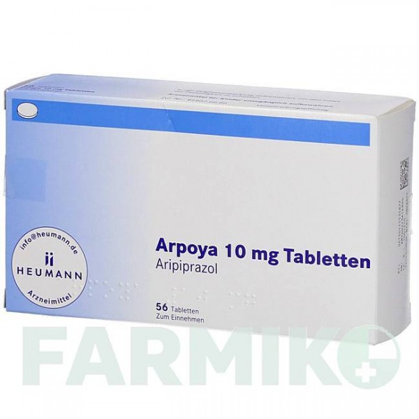 АРПОЯ (ARPOYA) 10 мг таблетки 56 шт - Арипипразол HEUMANN PHARMA