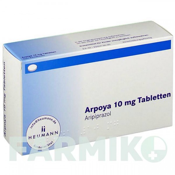 АРПОЯ (ARPOYA) 10 мг таблетки 91 шт - Арипіпразол HEUMANN PHARMA
