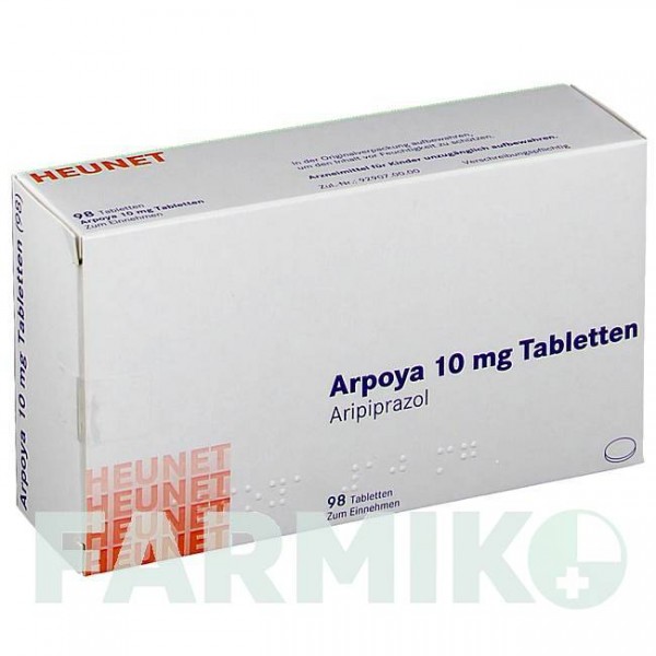 АРПОЯ (ARPOYA) 10 мг таблетки 98 шт - Арипіпразол HEUNET PHARMA