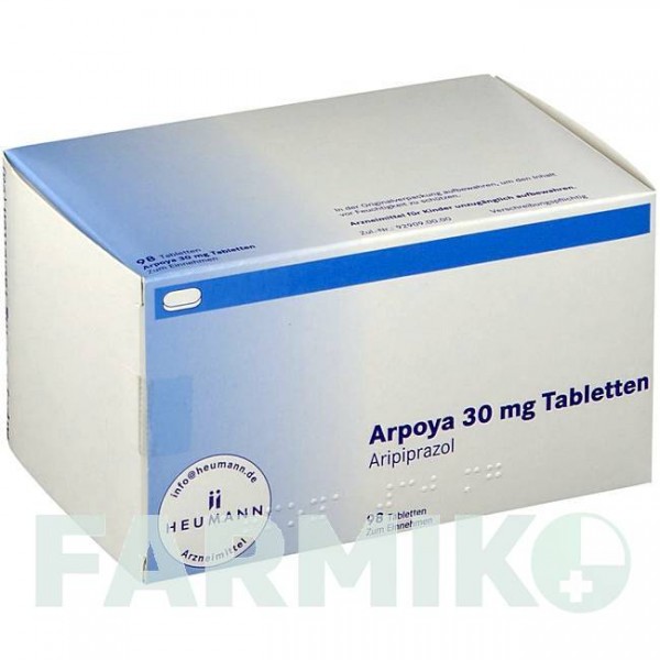 АРПОЯ (ARPOYA) 30 мг таблетки 49 шт - Арипипразол HEUMANN PHARMA