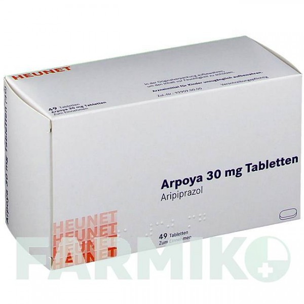 АРПОЯ (ARPOYA) 30 мг таблетки 49 шт - Арипіпразол HEUNET PHARMA