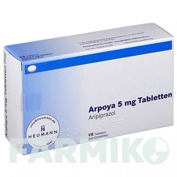 АРПОЯ (ARPOYA) 5 мг таблетки 98 шт - Арипіпразол HEUMANN PHARMA