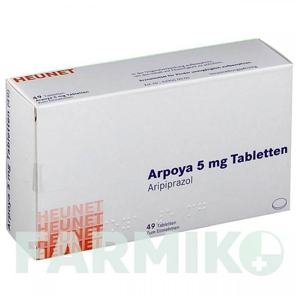 АРПОЯ (ARPOYA) 5 мг таблетки 49 шт - Арипіпразол HEUNET PHARMA