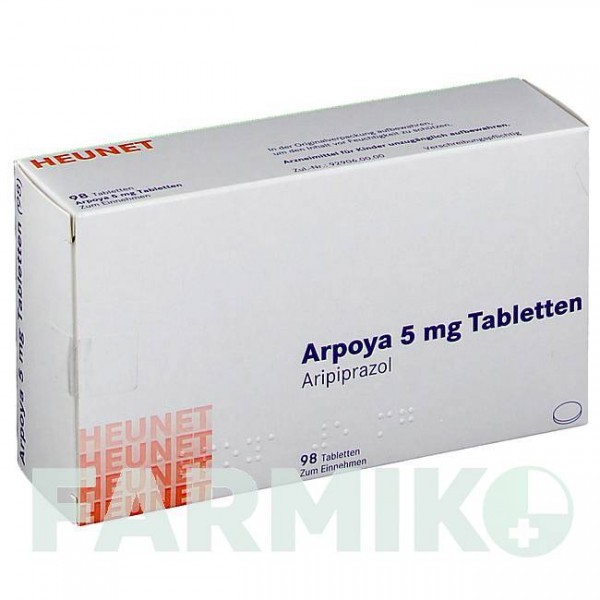 АРПОЯ (ARPOYA) 5 мг таблетки 98 шт - Арипіпразол HEUNET PHARMA