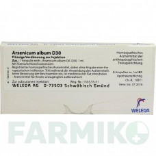 АРСЕНИКУМ АЛЬБУМ (ARSENICUM ALBUM) D 30 ампулы 8 шт - Гомеопатия WELEDA