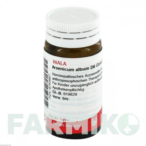 АРСЕНИКУМ АЛЬБУМ (ARSENICUM ALBUM) D 6 глобули 20 г - Гомеопатия WALA HEILMITTEL