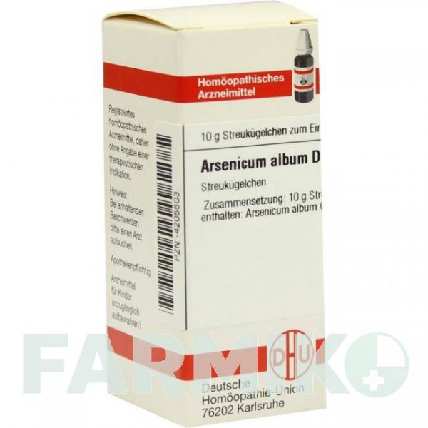 АРСЕНІКУМ АЛЬБУМ (ARSENICUM ALBUM) D 60 глобули 10 г - Гомеопатія DHU