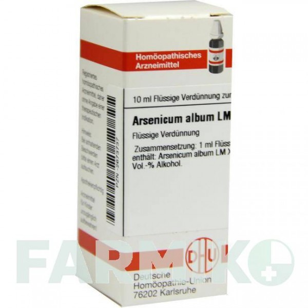 АРСЕНІКУМ АЛЬБУМ (ARSENICUM ALBUM) LM XII розчин 10 мл - Гомеопатія DHU