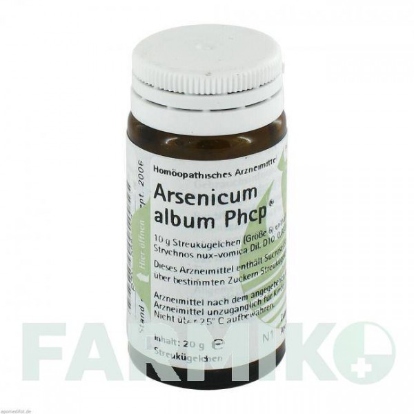 АРСЕНІКУМ АЛЬБУМ (ARSENICUM ALBUM) глобули 20 г - Гомеопатія PHONIX LABORATORIUM