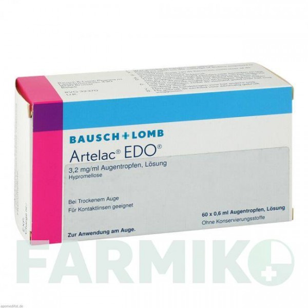 АРТЕЛАК (ARTELAC) капли 60x0,6 мл - Гипромеллоза KOHLPHARMA