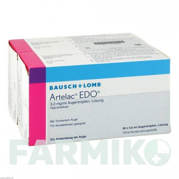 АРТЕЛАК (ARTELAC) краплі 120x0,6 мл - Гіпромелоза KOHLPHARMA