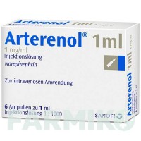 АРТЕРЕНОЛ (ARTERENOL) 1 мг/мл раствор 6x1 мл - Норэпинефрин CHEPLAPHARM