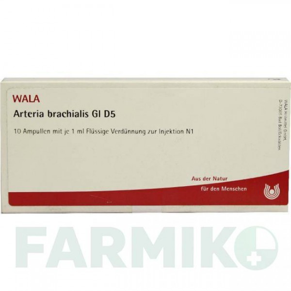 АРТЕРИЯ БРАХИАЛИС (ARTERIA BRACHIALIS) D 5 ампулы 10x1 мл - Гомеопатия WALA HEILMITTEL