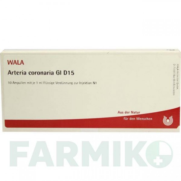 АРТЕРИЯ КОРОНАРИА (ARTERIA CORONARIA) D 15 ампулы 10x1 мл - Гомеопатия WALA HEILMITTEL