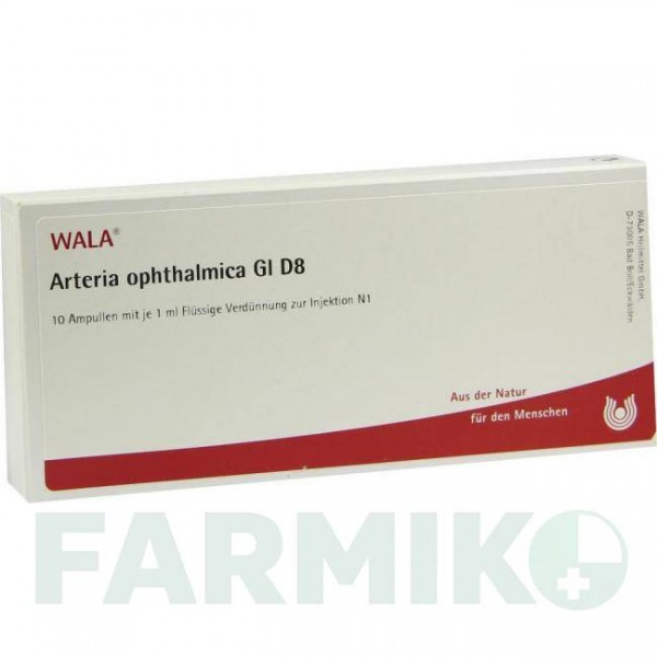 АРТЕРІЯ ОФТАЛМІКА (ARTERIA OPHTHALMICA) D 8 ампули 10x1 мл - Гомеопатія WALA HEILMITTEL