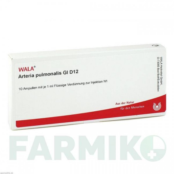 АРТЕРИЯ ПУЛЬМОНАЛИС (ARTERIA PULMONALIS) D 12 ампулы 10x1 мл - Гомеопатия WALA HEILMITTEL