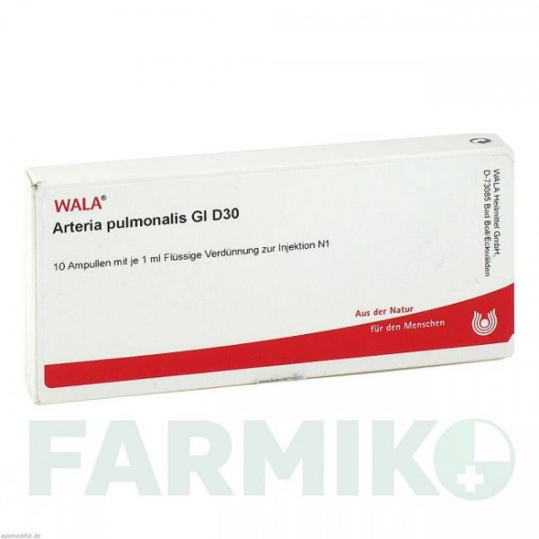 АРТЕРИЯ ПУЛЬМОНАЛИС (ARTERIA PULMONALIS) D 30 ампулы 10x1 мл - Гомеопатия WALA HEILMITTEL
