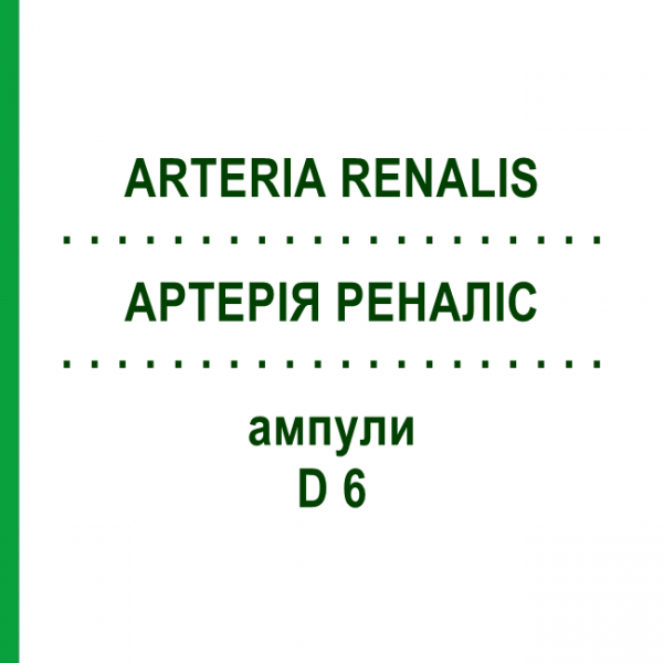 АРТЕРИЯ РЕНАЛИС (ARTERIA RENALIS) D 6 ампулы 10x1 мл - Гомеопатия WALA HEILMITTEL
