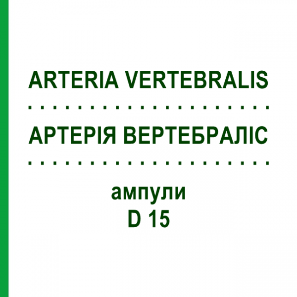 АРТЕРИЯ ВЕРТЕБРАЛИС (ARTERIA VERTEBRALIS) D 15 ампулы 10x1 мл - Гомеопатия WALA HEILMITTEL