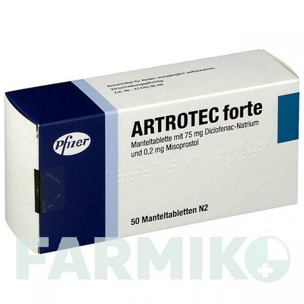 АРТРОТЕК (ARTROTEC) таблетки 50 шт - Диклофенак, Інше EMRA-MED