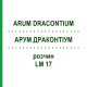 АРУМ ДРАКОНТИУМ (ARUM DRACONTIUM) LM 17 раствор 10 мл - Гомеопатия ARCANA DR.SEWERIN