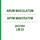 АРУМ МАКУЛАТУМ (ARUM MACULATUM) LM 23 розчин 10 мл - Гомеопатія ARCANA DR.SEWERIN