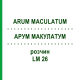 АРУМ МАКУЛАТУМ (ARUM MACULATUM) LM 26 розчин 10 мл - Гомеопатія ARCANA DR.SEWERIN