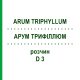 АРУМ ТРИФИЛЛЮМ (ARUM TRIPHYLLUM) D 3 раствор 50 мл - Гомеопатия DHU
