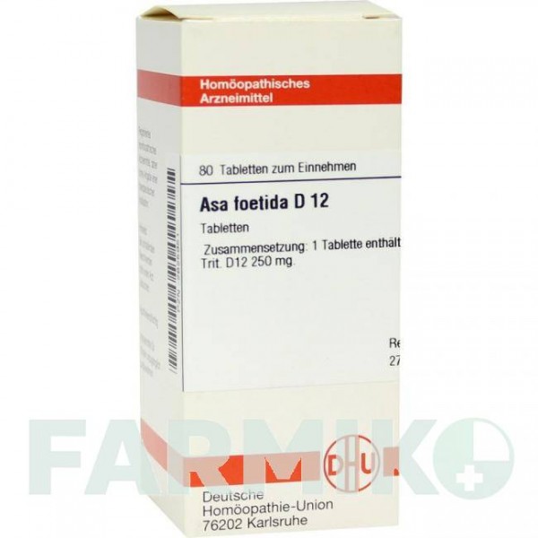 АСА ФОЕТИДА (ASA FOETIDA) D 12 таблетки 80 шт - Гомеопатия DHU