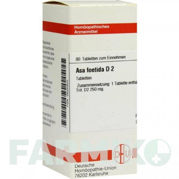 АСА ФОЕТИДА (ASA FOETIDA) D 2 таблетки 80 шт - Гомеопатия DHU