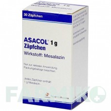 АСАКОЛ (ASACOL) 1 г суппозитории 30 шт - Месалазин TILLOTTS PHARMA