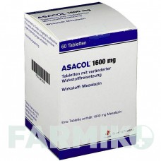 АСАКОЛ (ASACOL) 1600 мг таблетки 60 шт - Месалазин TILLOTTS PHARMA