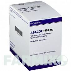 АСАКОЛ (ASACOL) 1600 мг таблетки 90 шт - Месалазин TILLOTTS PHARMA