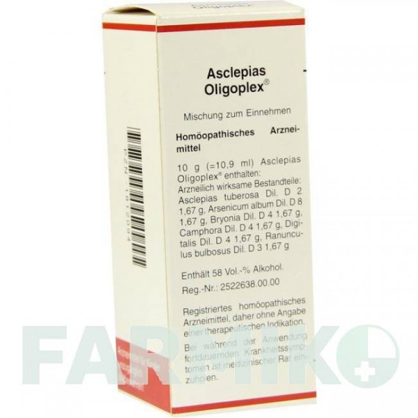 АСКЛЕПИАС ОЛИГОПЛЕКС (ASCLEPIAS OLIGOPLEX) жидкость 50 мл - Гомеопатия MEDA PHARMA